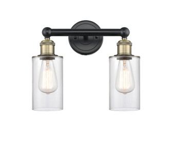 Edison Two Light Bath Vanity in Black Antique Brass (405|616-2W-BAB-G802)