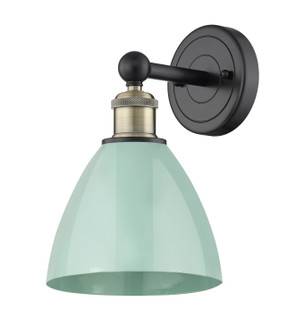 Downtown Urban One Light Wall Sconce in Black Antique Brass (405|616-1W-BAB-MBD-75-SF)