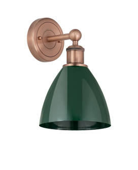 Downtown Urban One Light Wall Sconce in Antique Copper (405|616-1W-AC-MBD-75-GR)
