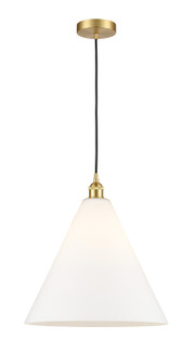 Downtown Urban One Light Pendant in Satin Gold (405|616-1P-SG-GBC-161)