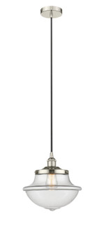 Downtown Urban One Light Pendant in Polished Nickel (405|616-1PH-PN-G542)