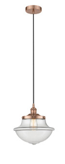 Downtown Urban One Light Pendant in Antique Copper (405|616-1PH-AC-G542)