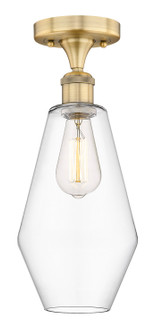 Edison One Light Semi-Flush Mount in Brushed Brass (405|616-1F-BB-G652-7)