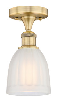 Edison One Light Semi-Flush Mount in Brushed Brass (405|616-1F-BB-G441)