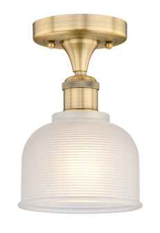 Edison One Light Flush Mount in Brushed Brass (405|616-1F-BB-G411)