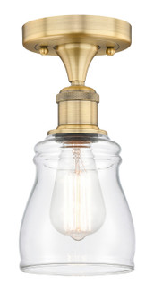 Edison One Light Semi-Flush Mount in Brushed Brass (405|616-1F-BB-G392)