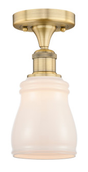 Edison One Light Semi-Flush Mount in Brushed Brass (405|616-1F-BB-G391)