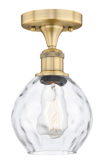 Edison One Light Semi-Flush Mount in Brushed Brass (405|616-1F-BB-G362)