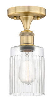 Edison One Light Semi-Flush Mount in Brushed Brass (405|616-1F-BB-G342)
