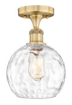 Edison One Light Semi-Flush Mount in Brushed Brass (405|616-1F-BB-G1215-8)