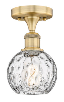 Edison One Light Semi-Flush Mount in Brushed Brass (405|616-1F-BB-G1215-6)