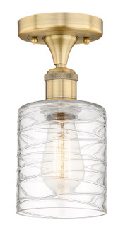 Edison One Light Semi-Flush Mount in Brushed Brass (405|616-1F-BB-G1113)