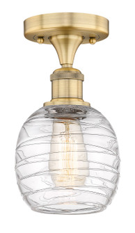 Edison One Light Semi-Flush Mount in Brushed Brass (405|616-1F-BB-G1013)