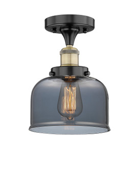 Edison One Light Semi-Flush Mount in Black Antique Brass (405|616-1F-BAB-G73)