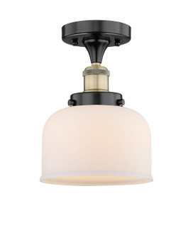 Edison One Light Semi-Flush Mount in Black Antique Brass (405|616-1F-BAB-G71)