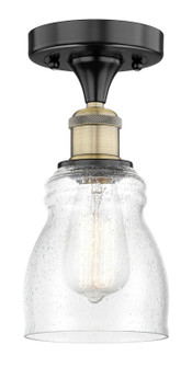 Edison One Light Semi-Flush Mount in Black Antique Brass (405|616-1F-BAB-G394)