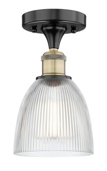 Edison One Light Flush Mount in Black Antique Brass (405|616-1F-BAB-G382)