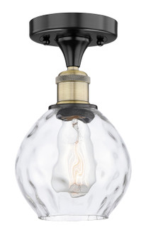 Edison One Light Semi-Flush Mount in Black Antique Brass (405|616-1F-BAB-G362)