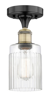 Edison One Light Semi-Flush Mount in Black Antique Brass (405|616-1F-BAB-G342)