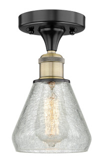 Edison One Light Flush Mount in Black Antique Brass (405|616-1F-BAB-G275)