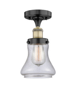 Edison One Light Semi-Flush Mount in Black Antique Brass (405|616-1F-BAB-G194)