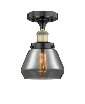 Edison One Light Semi-Flush Mount in Black Antique Brass (405|616-1F-BAB-G173)