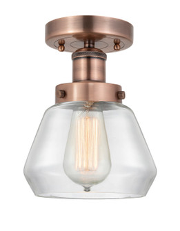 Edison One Light Semi-Flush Mount in Antique Copper (405|616-1F-AC-G172)