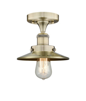 Downtown Urban One Light Semi-Flush Mount in Antique Brass (405|616-1F-AB-M4-AB)