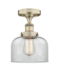 Edison One Light Semi-Flush Mount in Antique Brass (405|616-1F-AB-G72)
