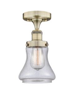 Edison One Light Semi-Flush Mount in Antique Brass (405|616-1F-AB-G194)