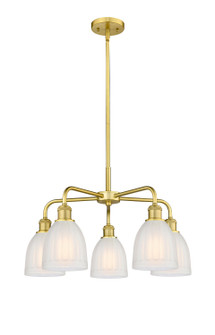 Downtown Urban Five Light Chandelier in Satin Gold (405|516-5CR-SG-G441)