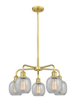 Downtown Urban Five Light Chandelier in Satin Gold (405|516-5CR-SG-G105)