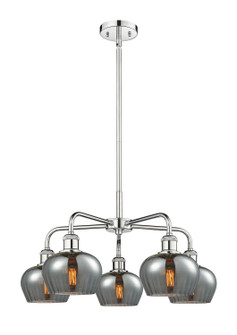 Downtown Urban Five Light Chandelier in Polished Chrome (405|516-5CR-PC-G93)