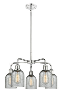 Downtown Urban Five Light Chandelier in Polished Chrome (405|516-5CR-PC-G257)