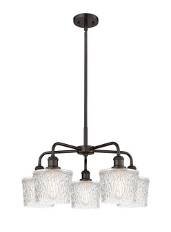 Downtown Urban Five Light Chandelier in Oil Rubbed Bronze (405|516-5CR-OB-G402)