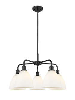 Downtown Urban Five Light Chandelier in Matte Black (405|516-5CR-BK-GBD-751)