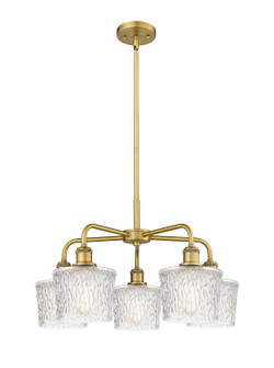 Downtown Urban Five Light Chandelier in Brushed Brass (405|516-5CR-BB-G402)