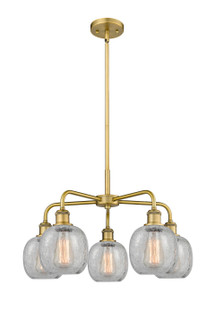 Downtown Urban Five Light Chandelier in Brushed Brass (405|516-5CR-BB-G105)
