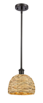 Downtown Urban One Light Pendant in Oil Rubbed Bronze (405|516-1S-OB-RBD-8-NAT)