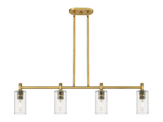 Downtown Urban LED Island Pendant in Brushed Brass (405|434-4I-BB-G434-7SDY)