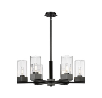 Downtown Urban LED Chandelier in Matte Black (405|427-6CR-BK-G427-9CL)