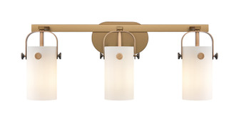 Pilaster LED Bath Vanity in Brushed Brass (405|423-3W-BB-G423-7WH)