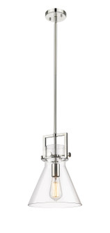 Newton One Light Mini Pendant in Polished Nickel (405|411-1SM-PN-G411-10SDY)