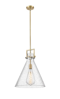 Newton One Light Pendant in Brushed Brass (405|411-1SL-BB-G411-16SDY)