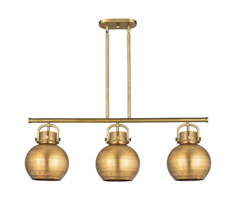 Downtown Urban Three Light Island Pendant in Brushed Brass (405|410-3I-BB-M410-10BB)