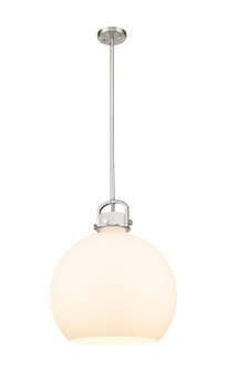 Downtown Urban One Light Pendant in Satin Nickel (405|410-1SL-SN-G410-18WH)