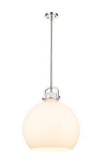 Downtown Urban One Light Pendant in Polished Nickel (405|410-1SL-PN-G410-18WH)
