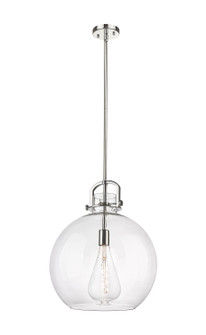 Downtown Urban One Light Pendant in Polished Nickel (405|410-1SL-PN-G410-16CL)