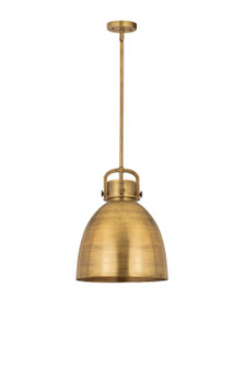 Downtown Urban One Light Pendant in Brushed Brass (405|410-1SL-BB-M412-14BB)