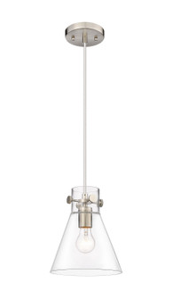 Downtown Urban One Light Pendant in Brushed Satin Nickel (405|410-1PS-SN-G411-8CL)